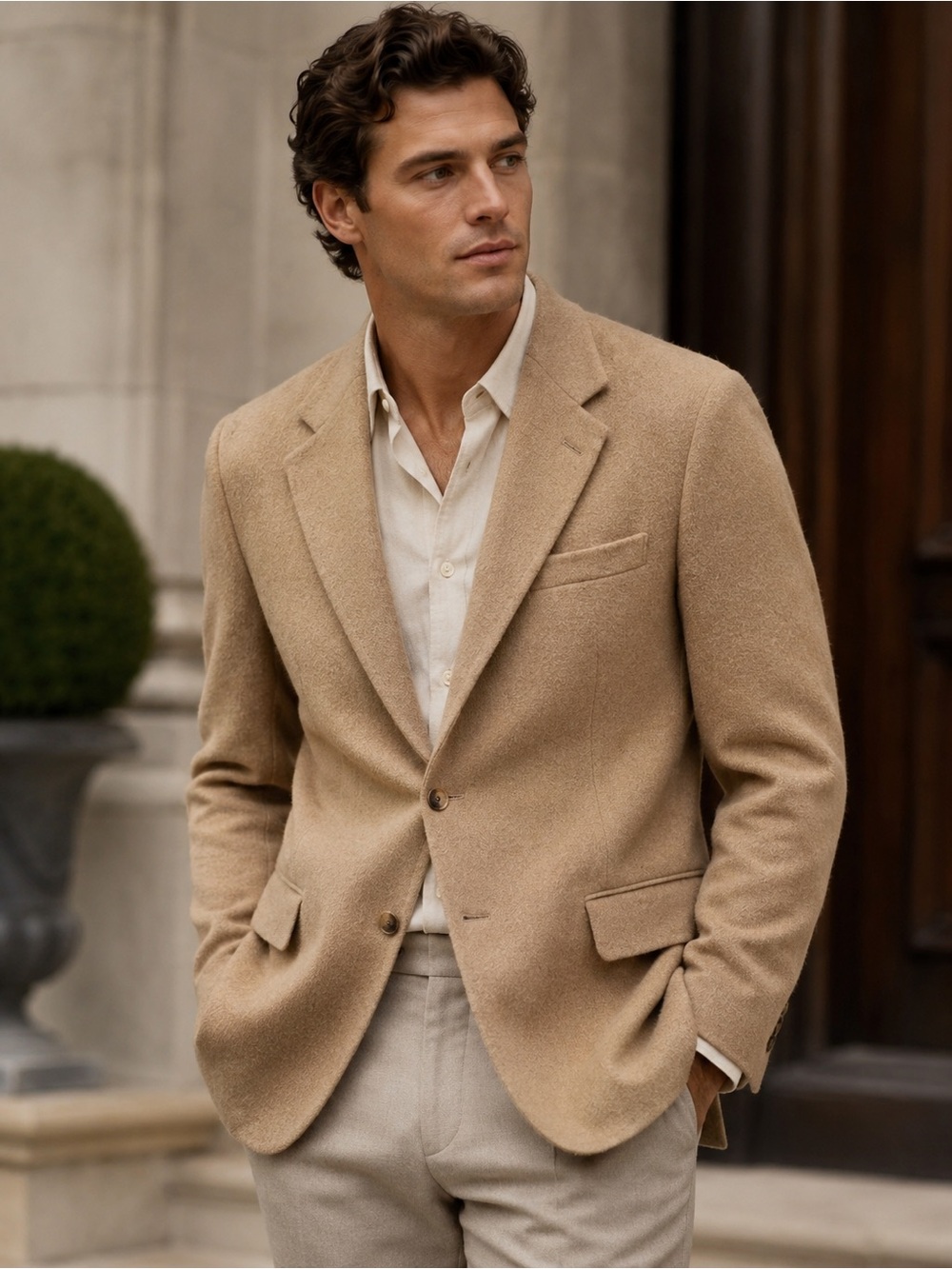 Vintage Squire Shop 100% Camel Hair Blazer Sport Coat